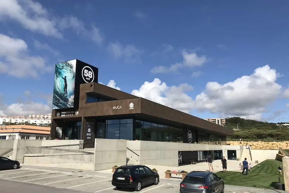 One of the big surf shops in Ericeira