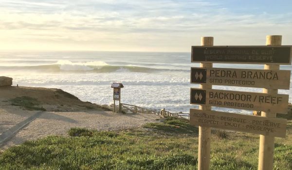 The surf spot Pedra Branca in the World Surfing Reserve Ericeira